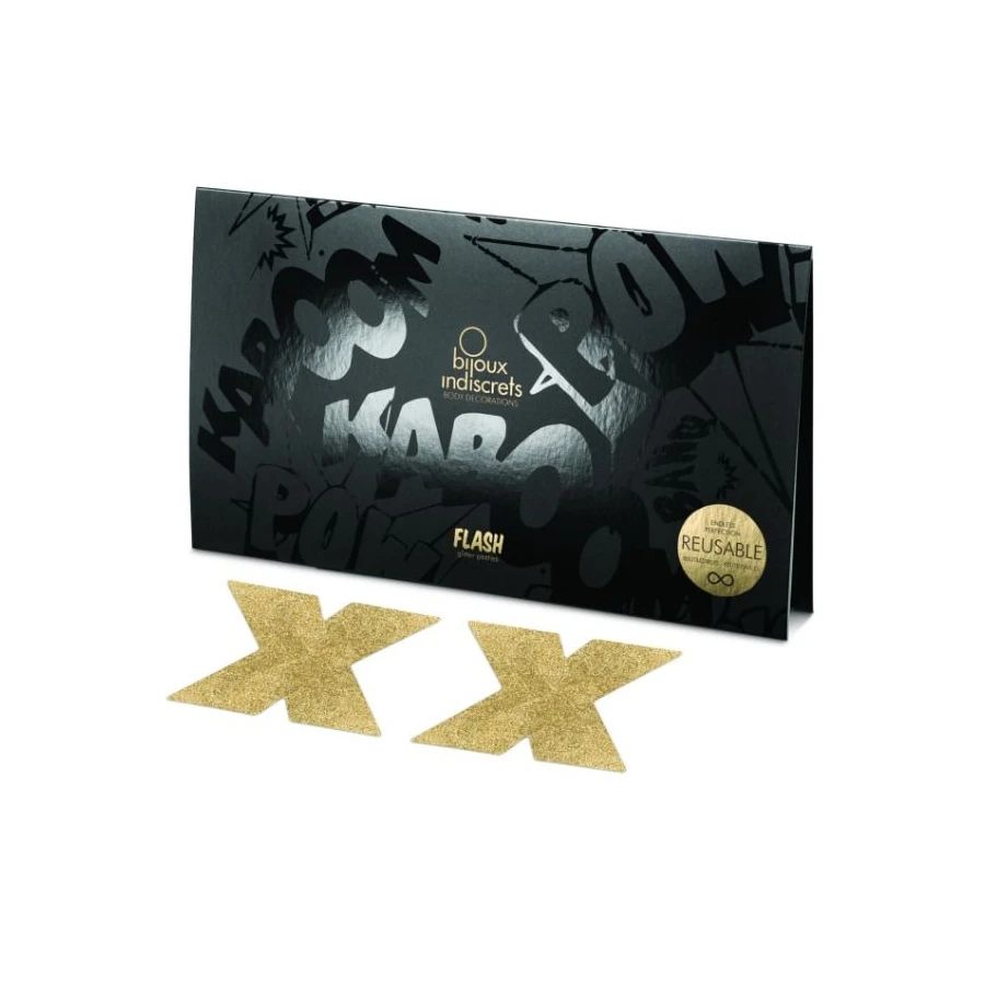 BIJOUX - INDISCRETS COPRI CAPEZZOLI FLASH ORO